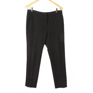 Sandro Paris Black Straight Leg Wool Trouser Pants